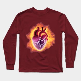 Abstract heart drawing Long Sleeve T-Shirt